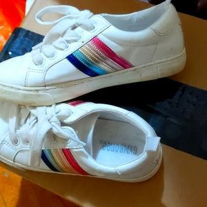 Gymboree Metallic rainbow sneakers